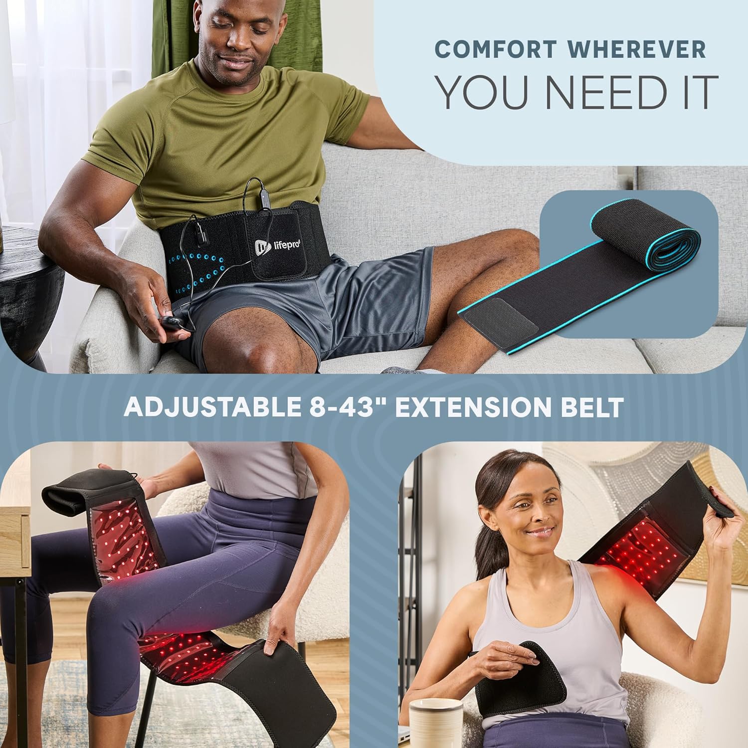 LimitlessDrive Red Light Therapy Belt